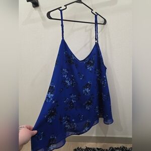 Torrid Royal Blue Floral Swing Cami